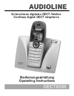 Предварительный просмотр 1 страницы AUDIOLINE DECT6500 Operating Instructions Manual