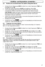 Preview for 27 page of AUDIOLINE DECT6500B Operating Instructions Manual