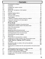 Предварительный просмотр 75 страницы AUDIOLINE DECT6800 Operating Instructions Manual