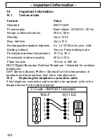 Предварительный просмотр 142 страницы AUDIOLINE DECT6800 Operating Instructions Manual