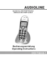 AUDIOLINE DECT8048-1 Operating Instructions Manual preview