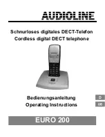 Предварительный просмотр 1 страницы AUDIOLINE EURO 200 Operating Instructions Manual