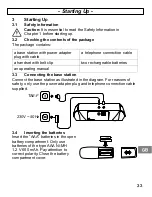 Предварительный просмотр 33 страницы AUDIOLINE EURO 200 Operating Instructions Manual