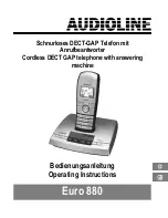 Preview for 1 page of AUDIOLINE Euro 800 Operating Instructions Manual