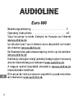 Preview for 2 page of AUDIOLINE Euro 800 Operating Instructions Manual