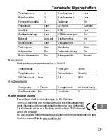 Предварительный просмотр 39 страницы AUDIOLINE Euro 800 Operating Instructions Manual