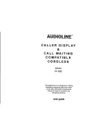 Предварительный просмотр 1 страницы AUDIOLINE FF 988 User Manual