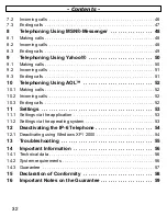 Предварительный просмотр 32 страницы AUDIOLINE IP-6 Operating Instructions Manual