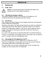 Предварительный просмотр 37 страницы AUDIOLINE IP-6 Operating Instructions Manual