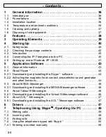 Предварительный просмотр 34 страницы AUDIOLINE IP-7 Operating Instructions Manual