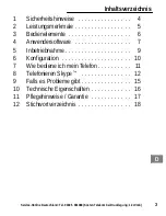 Предварительный просмотр 3 страницы AUDIOLINE IP8 Operating Instructions Manual