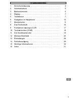 Preview for 3 page of AUDIOLINE OSLO 580 Operating Instructions Manual