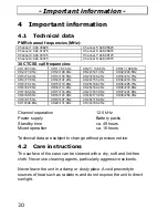 Предварительный просмотр 30 страницы AUDIOLINE PMR easy 009 Operating Instructions Manual