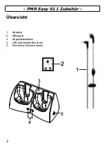 Предварительный просмотр 2 страницы AUDIOLINE PMR Easy 011 Operating Instructions Manual