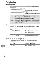 Предварительный просмотр 62 страницы AUDIOLINE SHADOW 50X Operating Instructions Manual