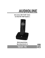 Предварительный просмотр 1 страницы AUDIOLINE Splash 10 Series Operating Instructions Manual