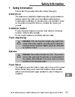 Предварительный просмотр 21 страницы AUDIOLINE Splash 10x Operating Instructions Manual