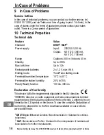 Предварительный просмотр 38 страницы AUDIOLINE Splash 18x Operating Instructions Manual