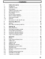 Preview for 39 page of AUDIOLINE Sprint 100 Operating Instructions Manual