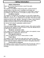 Preview for 42 page of AUDIOLINE Sprint 100 Operating Instructions Manual