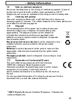 Preview for 43 page of AUDIOLINE Sprint 100 Operating Instructions Manual