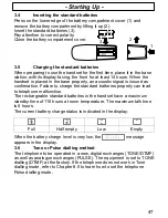 Preview for 47 page of AUDIOLINE Sprint 100 Operating Instructions Manual