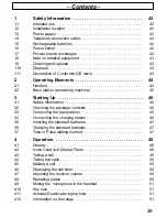 Предварительный просмотр 39 страницы AUDIOLINE SPRINT182 Operating Instructions Manual