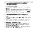 Preview for 18 page of AUDIOLINE TAB938 Operating Instructions Manual