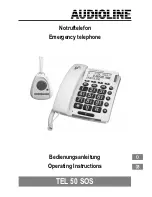 Preview for 1 page of AUDIOLINE TEL 50 SOS Operating Instructions Manual