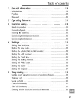 Preview for 29 page of AUDIOLINE TEL136 Operating Instructions Manual