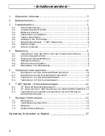 Предварительный просмотр 2 страницы AUDIOLINE TEL28 Operating Instructions Manual