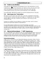 Предварительный просмотр 6 страницы AUDIOLINE TEL28 Operating Instructions Manual