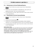 Предварительный просмотр 11 страницы AUDIOLINE TEL28 Operating Instructions Manual