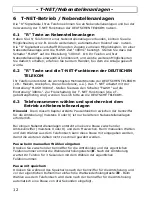 Предварительный просмотр 12 страницы AUDIOLINE TEL28 Operating Instructions Manual