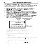 Предварительный просмотр 24 страницы AUDIOLINE TEL38 SMS Operating Instructions Manual