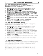 Предварительный просмотр 25 страницы AUDIOLINE TEL38 SMS Operating Instructions Manual