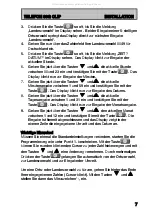 Preview for 7 page of AUDIOLINE TEL39G CLIP Operating Instructions Manual