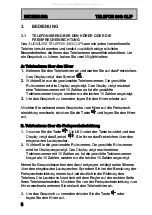 Preview for 8 page of AUDIOLINE TEL39G CLIP Operating Instructions Manual