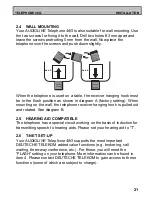 Предварительный просмотр 6 страницы AUDIOLINE TEL48G Operating Instructions Manual