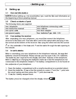 Preview for 42 page of AUDIOLINE TEL68 Operating Instructions Manual