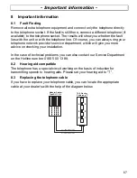 Preview for 67 page of AUDIOLINE TEL68 Operating Instructions Manual