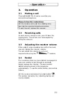 Preview for 21 page of AUDIOLINE TEL8 PLUS Operating Instructions Manual