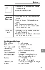 Preview for 17 page of AUDIOLINE Watch&Care NFS-100 Operating Instructions Manual