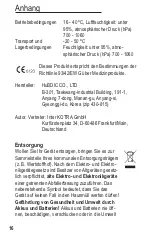 Preview for 18 page of AUDIOLINE Watch&Care NFS-100 Operating Instructions Manual