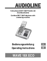 Предварительный просмотр 1 страницы AUDIOLINE WAVE 180 ECO Operating Instructions Manual