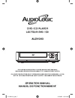 AudioLogic ALDV243 Operation Manual предпросмотр