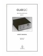 Preview for 1 page of Audiomatica ClioQC 1 User Manual