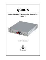 Предварительный просмотр 1 страницы Audiomatica Qcbox 5 User Manual