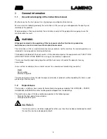 Preview for 6 page of Audion Elektro LAMINO 301 LM Manual