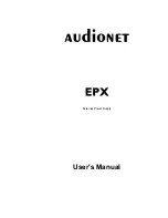 Audionet EPX User Manual preview